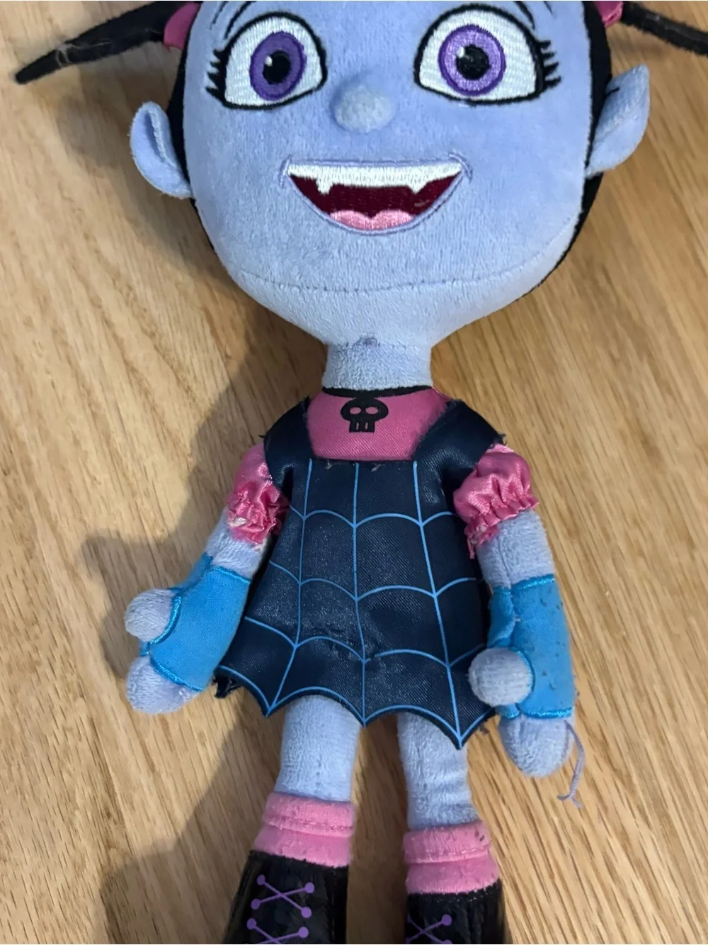 Disney Purple-Blue Vampirina Plush Doll with Pink Accents Stuffed Animal